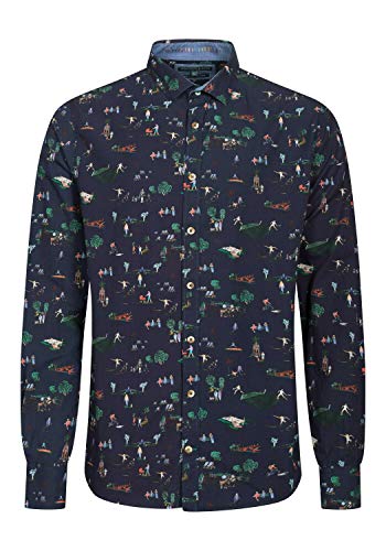 Preisvergleich Produktbild Colours & Sons Herren Langarmhemd Patrick mit Kontrastverarbeitung