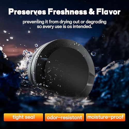 Image of Metal Can | Metal Container | Pouch Container | Small Storage Tin (Black)