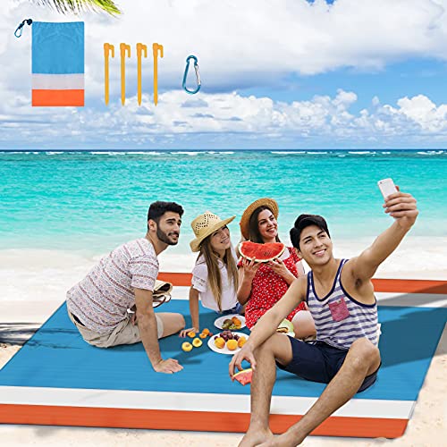 Beach Blanket,Picnic Blankets Waterproof Sandproof Beach Mat for 4-7 Adults,Oversized Lightweight Outdoor Blankets for Travel, Camping, Hiking.