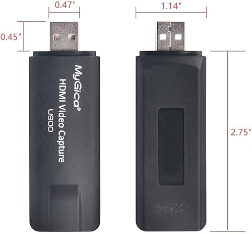 Miniatura 10 de MyGica - Adaptador de tarjeta de captura de vídeo de audio, 4 K HDMI a USB 3.0, tarjeta de captura para juegos en vivo, U900 PRO