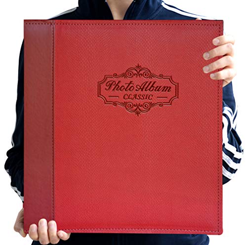 ZOVIEW ART Fotoalbum für Fotos der Größe 3 x 5, 4 x 6, 5 x 7, 6 x 8, 8 x 10, Ledereinband, magnetische selbstklebende…