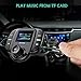 Bluetooth FM Transmitter (Upgraded Version),Wireless Radio Adapter Car Kit W 1.44 Inch Display Supports TF/SD Card and USB Car Charger for All Smartphones Audio Players