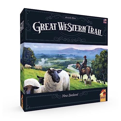 Great Western Trail - Juego de mesa de Nueva Zelanda 2ª edición: ¡Embárcate en una aventura única de ganadería! Juego de estrategia para niños y adultos, a partir de 12 años, 1-4 jugadores, 75-150
