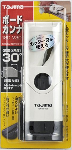 Tajima Drywall Chamfer - 180Mm Sheetrock Trimming Tool With Adjustable 30 Degree Chamfer & Die-Cast Aluminum Base - Tbk180-V30 #TOP23