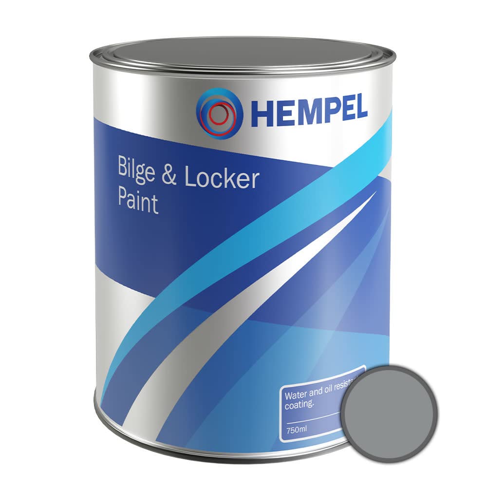 Hempel Grey Bilge & Locker Paint 750Ml: Mid