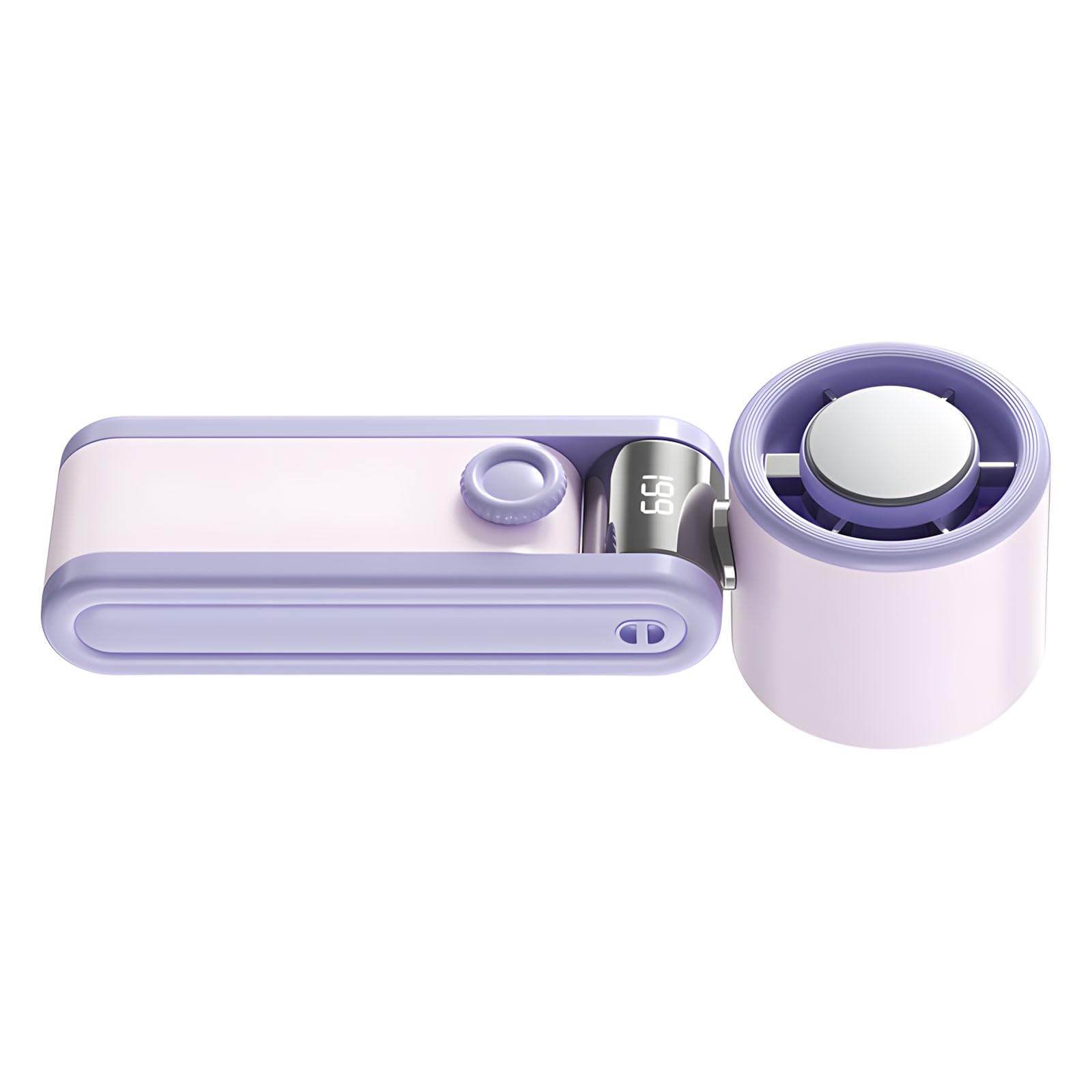 KieTeiiK Handheld Strong Fan with Cooling Pack Feature 3000mAh Rechargeable Battery 199 Adjustable Speeds Compact Folding Design Individual Cooling Fan