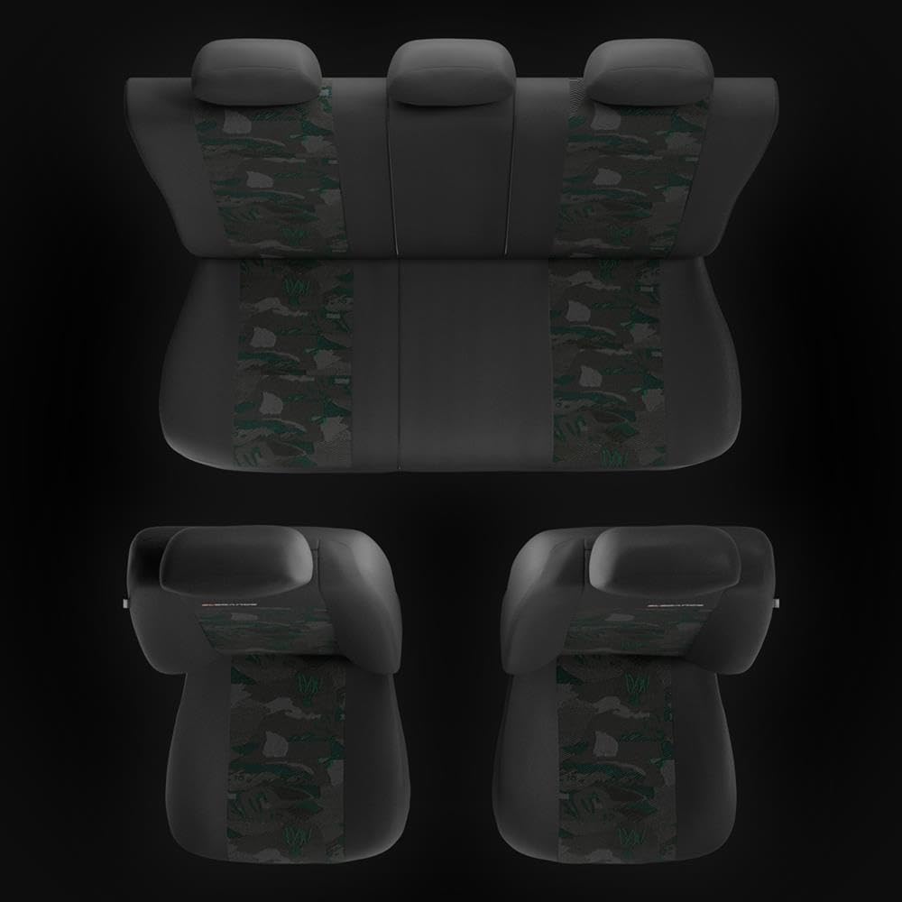 Mossa Fundas Asientos Coche aptas para Mitsubishi L200 1993-. UNE-GR | Pick-Up, I, II, III, IV, V, VI