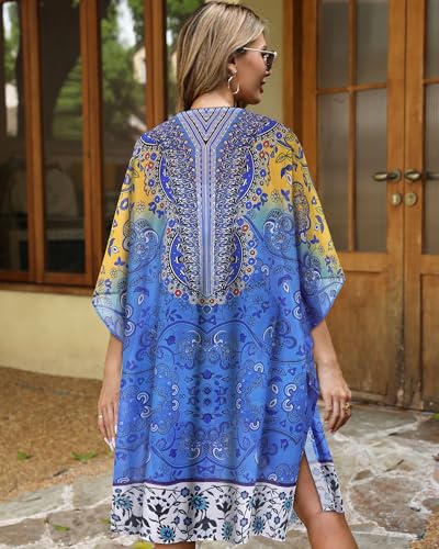 Image of Swimsuit Coverups for Women Sarong Beach Bikini Wrap Sheer Short Skirt Chiffon Scarf for Swimwear