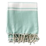 Just a Joy Extra große Stranddecke (180 x 240 cm) -Hamamtuch XXL - Ibiza Blau