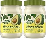 Heaven & Earth Pure Avocado Oil Mayonnaise, 15 oz (2 Pack) | Keto Friendly | 0g Net Carbs, 0g Sugar | No Canola Oil, No Soy Oil | No EDTA | Nothing Artificial