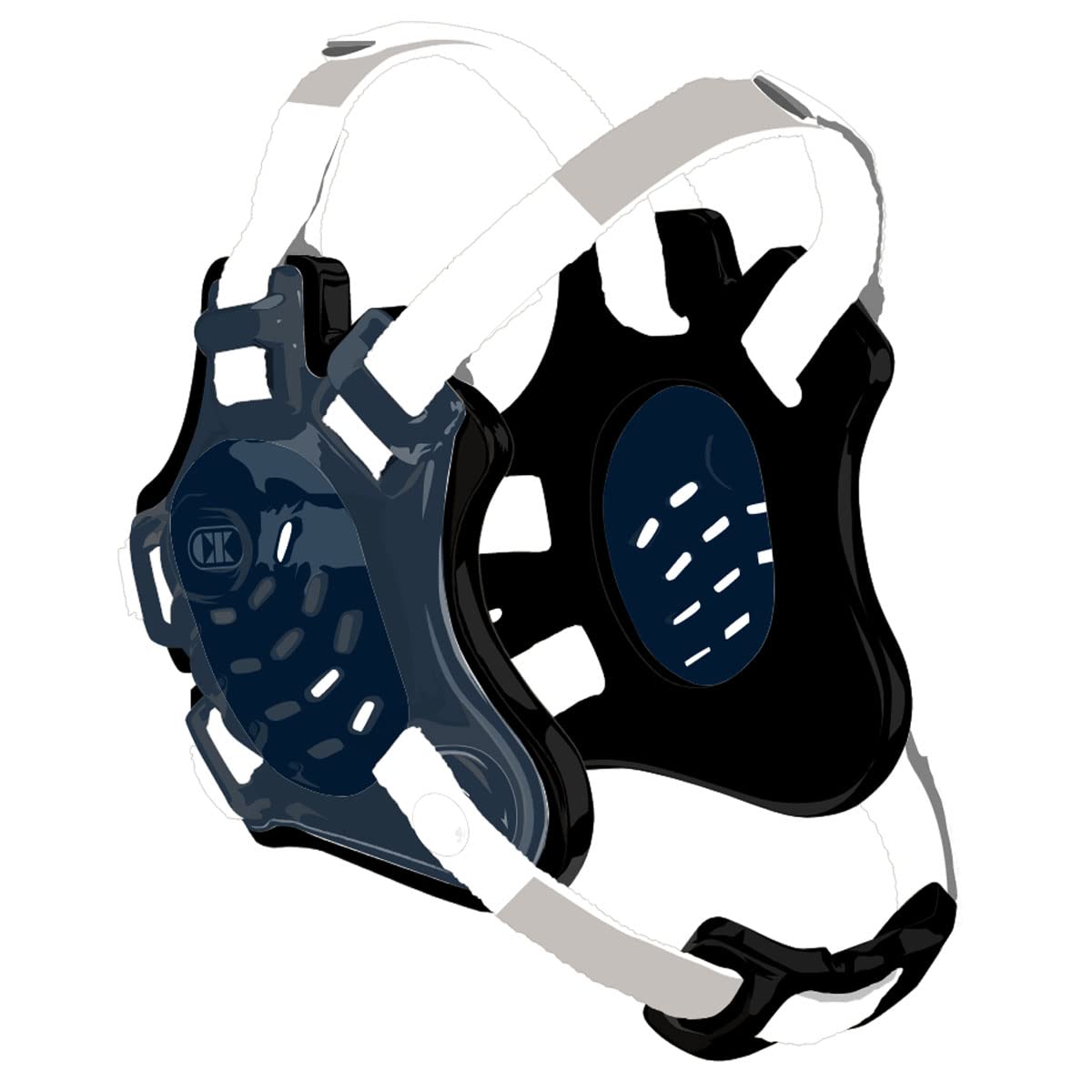 Cliff Keen F5 Tornado Wrestling Headgear - Navy/Black/White — image 1