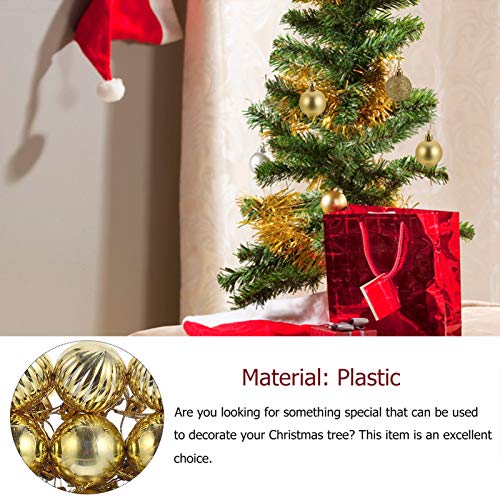 NUOBESTY 36 Peças de Plástico à Prova de Estilhaços de Enfeites de Bola de Natal Enfeites de Bola Su