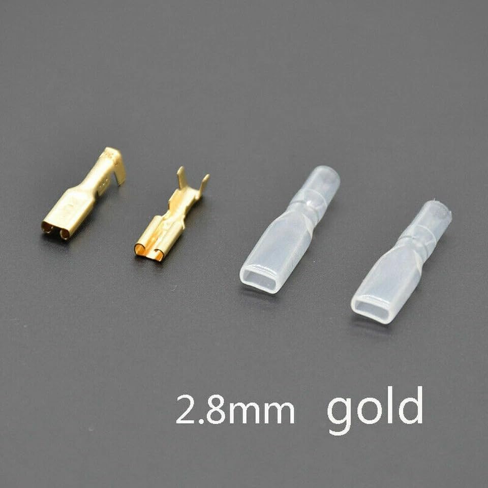 900 Pcs 2.8-6.3 Male Female Spade Terminals Electrical Wire Crimp Connectors Kit