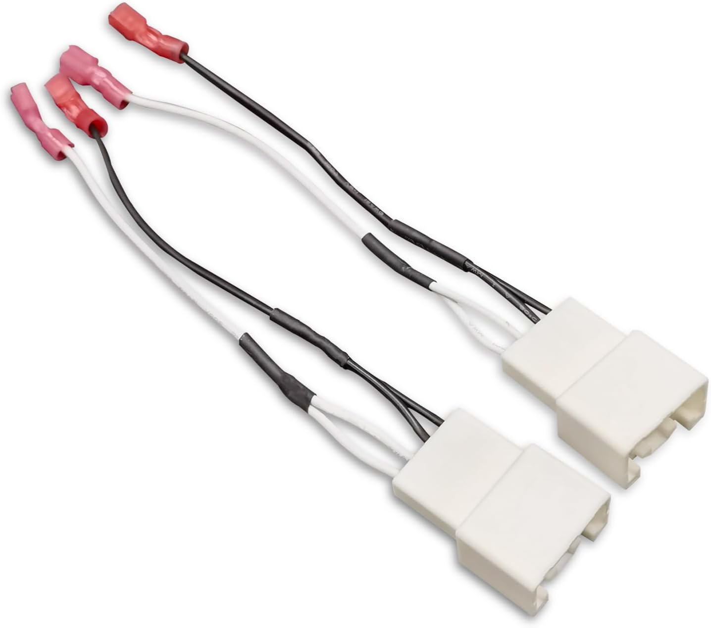 2 PCS Car Audio Speaker Conversion Wire Plug - Non-Destructive Front & Rear Door Harness Adapter, Compatible with Ford Models, OEM #FORD72-6912 (White)