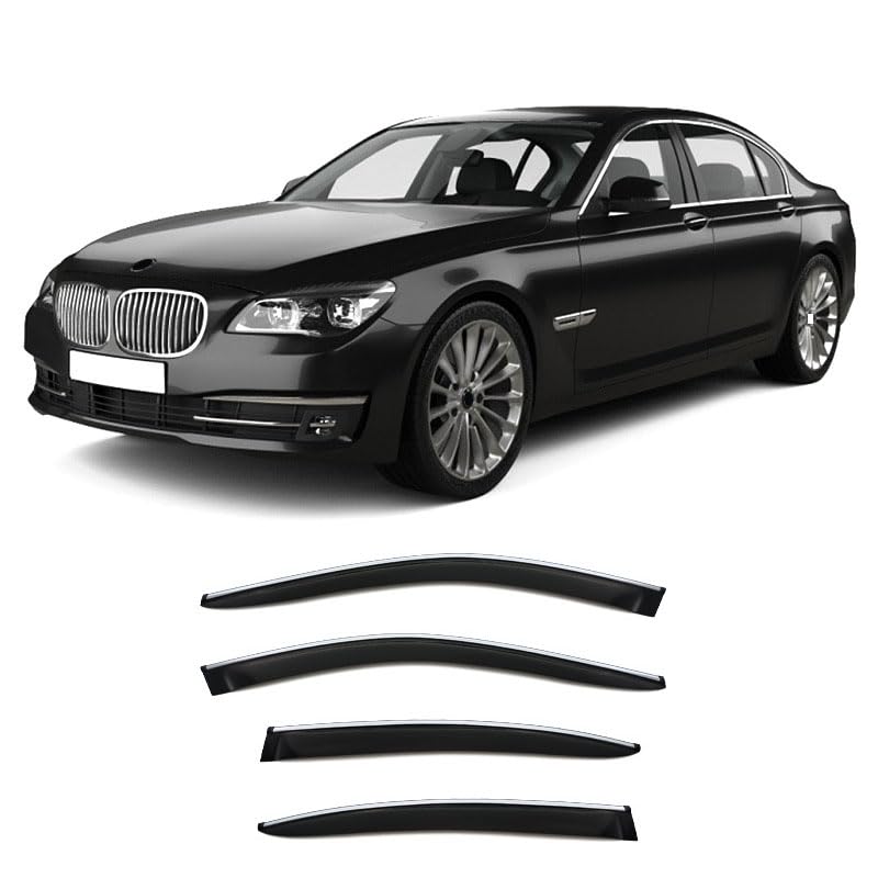Déflecteurs de vent haut de gamme BMW F01 2009-2014 finition fumée exclusive