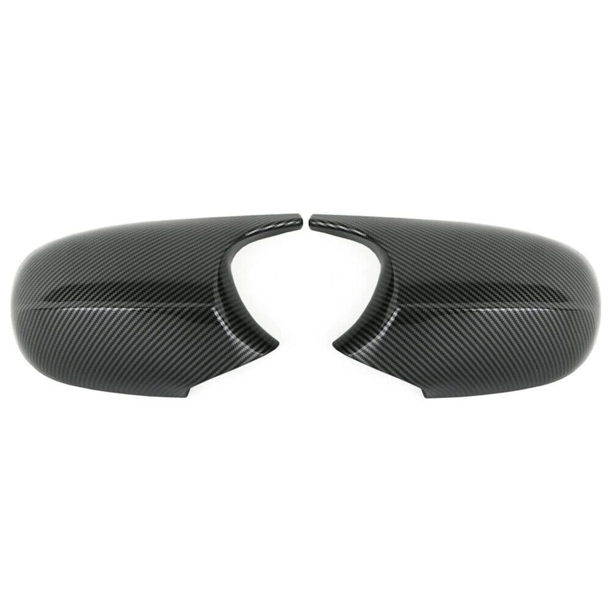 Rear View Side Mirror Cover Door Side Mirror Cover Cap Compatible with BMW E90 E91 LCI 2008-2011, E92 E93 LCI 2010-2013,E81 2010-2012,E82 E88 2010-2013,E87 2008-2011, LCI Model(Carbon Fiber)