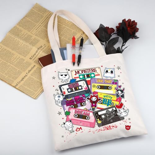 WSNANG Korean Group Gift Korean Group BabyMons7er Tote Bag Batter Up Album Merchandise Music Lover Gift2