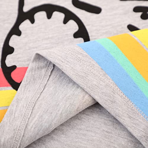 Image of Toddler Boys' Short Sleeve Tees Cotton Casual Graphic Crewneck Summer Top Clothes T-Shirts