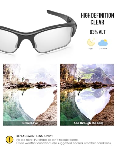 Image of BLAZERBUCK Replacement Lenses & Sock Kit for Oakley Flak Jacket XLJ Sunglass