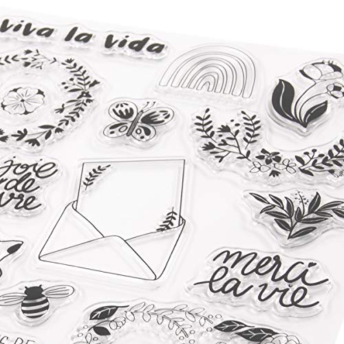 Toga Silicone Stamps, Transparent/Green, 17 x 31 cm - Image 2