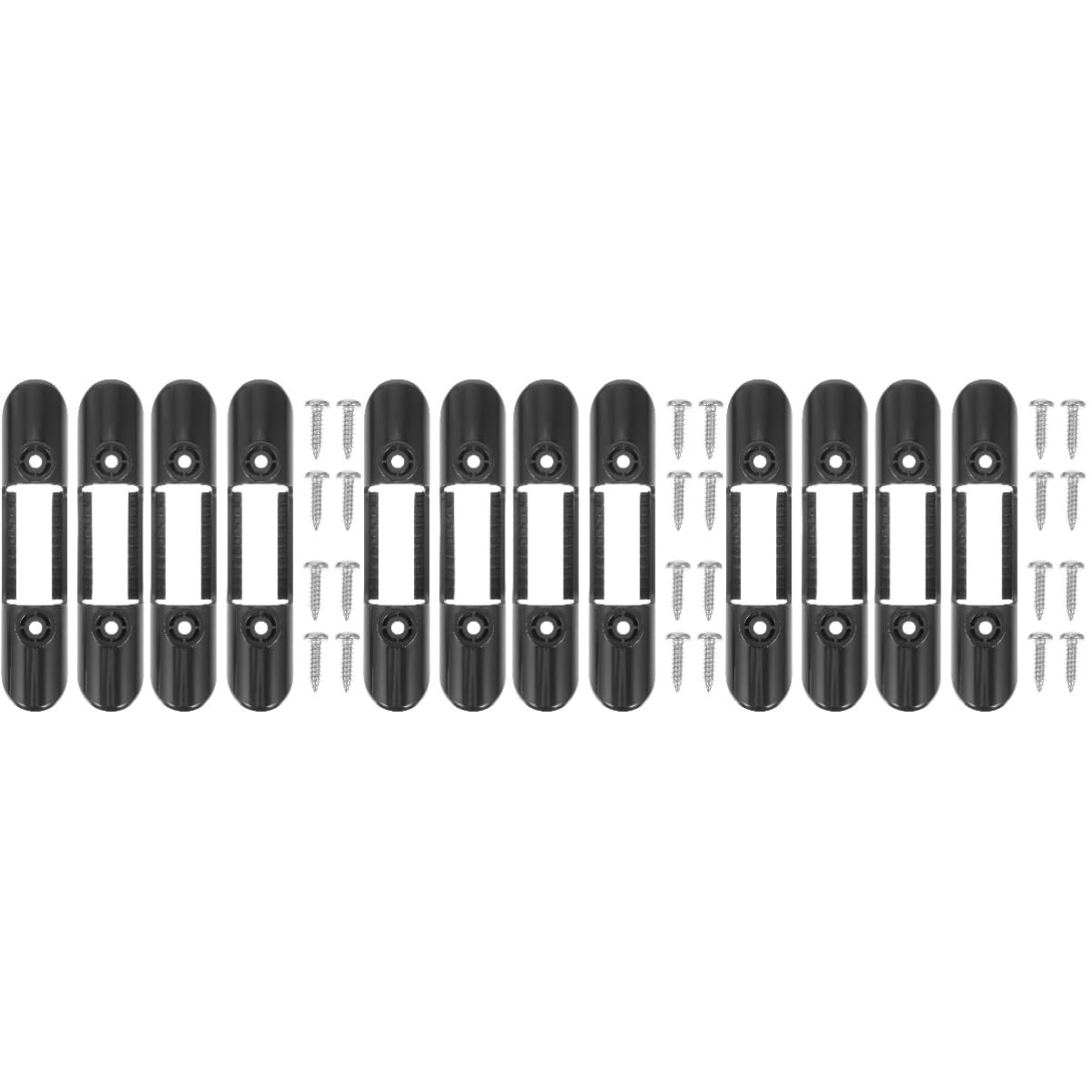 Yardwe Paddelschnalle Kajak Paddelhalter Clip Stange Kajak-attikastopfen Haken Kajak Stecker Bausatz Handhaben Driftsocke Für Fischerboot Kajakzubehör Paddel-Clip Black Plastik
