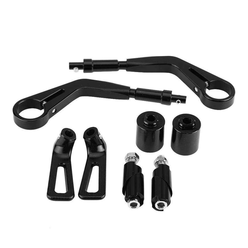 EBTOOLS pour cbr600rr lever guards pour protection de levier moto Leviers d’embrayage de frein réglables moto universels 22mm protéger garde guidon noir