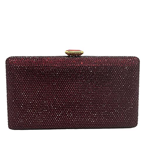 Elegant Women Box Clutch Crystal Ev…