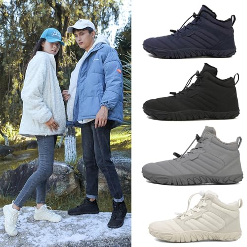 Winter Barefoot Shoes Women, Hike Winter Barefoot Footwear Men, Non-Slip & Waterproof Barefoot Boots Walking2