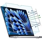 F FORITO 2-Pack Anti Blue Light Matte Screen Protector Compatible with MacBook Air 15.3 inch (2023-2025, M2, M3, M4), Eye Protection Blue Light Blocking Anti Glare Computer Screen Cover