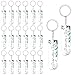 Produktbild Dercylele 20 Stück Acryl Einkaufswagenchip Schlüsselanhänge Du bist wichtig im team - Abschiedsgeschenk Kollegen Kleine Geschenke für Kollegen Team Geschenk