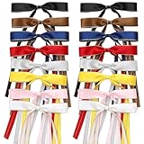 【 Pretty Cute Hair Bows 】16 PCS Ribbon Hair Bow Clips With Long Tail , Our products are made of non-slip hair clip and Bow, Which is soft and comfortable to wear. Which looks lively and exquisite, enough to meet your different needs for daily use and...