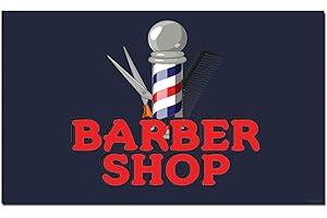 Welcome to The Barber Shop - Funny Indoor/Outdoor Door Mat (30" x...