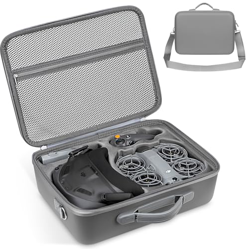 Carrying Case for DJI Neo 2 Accessories Hard Shell Travel Storage Bag Compatible with DJI Goggles N3 RC Motion 3 Batteries & Charger Hub Shoulder Protection Box