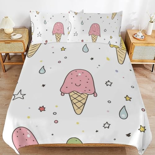 Parure de lit enfant en microfibre douce housse de couette fermeture éclair - 2