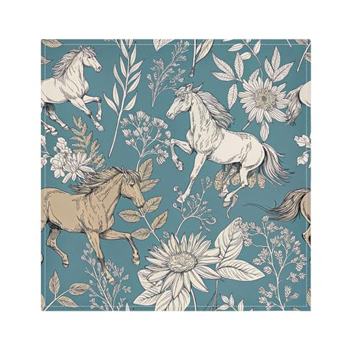 Servilletas de Tela Burbuja Running Horses Pack de 4 miniatura 1