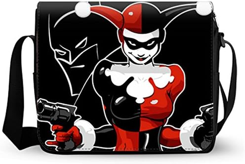 Women Classic Fabric Shoulder Bags Messenger Bags Briefcase-Harley Quinn Art Print 12.29.4 Inch
