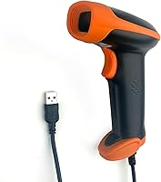 Vista 9 de Escáner de código de barras USB de mano con cable 1D lector de códigos de barras con cable USB para supermercado, tienda de conveniencia, almacén