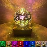 Christmas LED Star Light Ball Decor, Atmosphere Light with Festive Romantic Rai-Bow Butte-rfly...