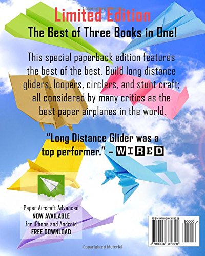 The Best Advanced Paper Airplane Compendium: Limited Edition. Featured in WIRED