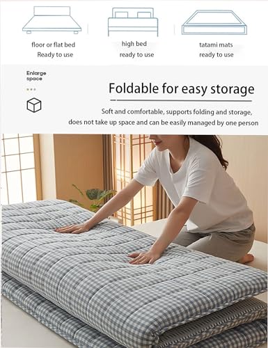 Matelas futon Queen Size pliable pour dortoir et camping - 6