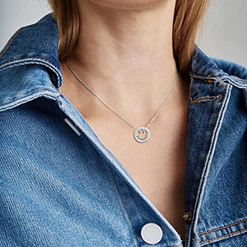 Good Luck Happy-Face Necklaces Rings Stud-Earrings - Dainty Smile Face Jewelry with CZ Simulated Diamond, Cute Preppy Aesthetic Jewelry Gifts for Women4
