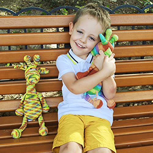 Girafe peluche 43cm crocheté main doudou Marshmallow Toys - 4