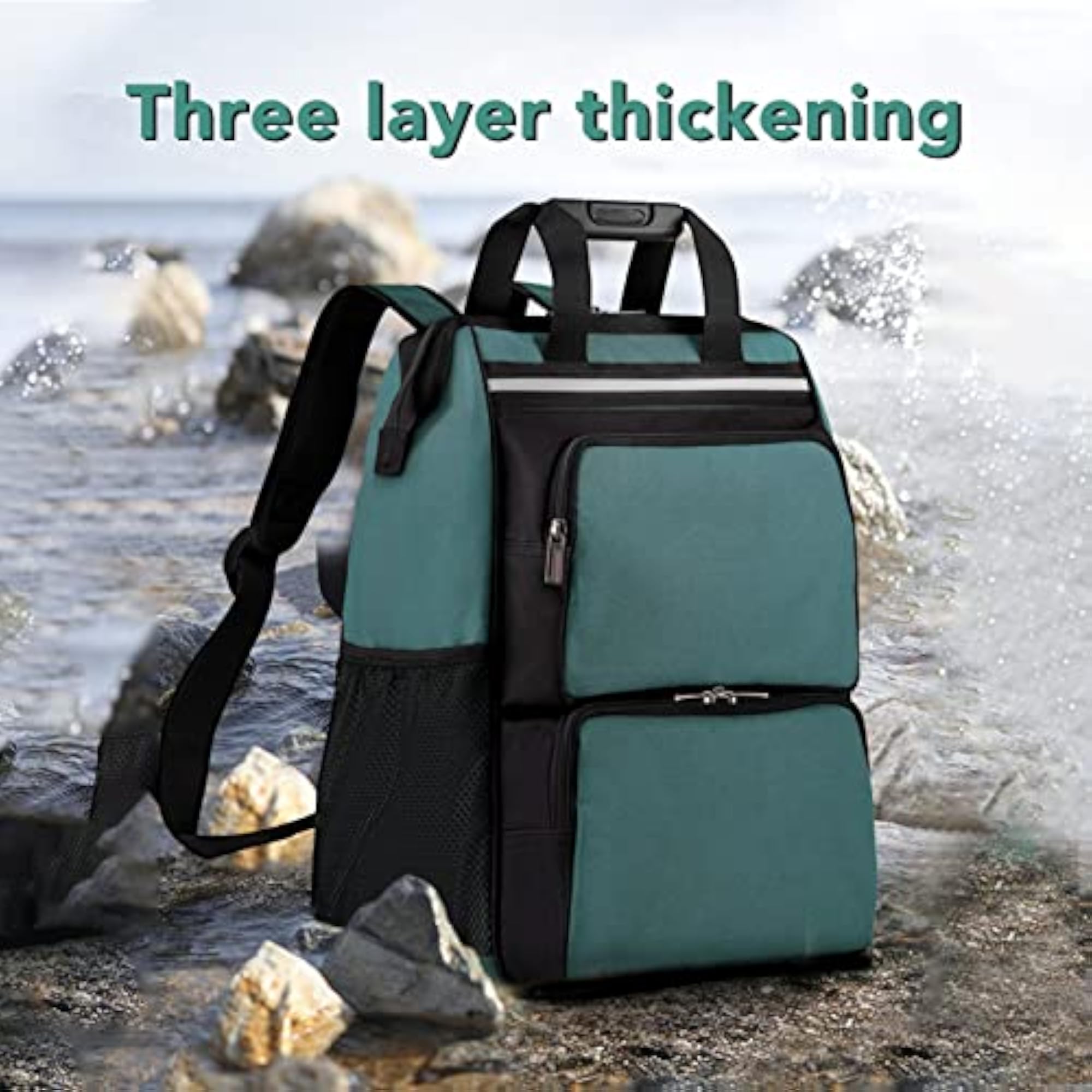 Multifunction Tool Backpack, Easy Carrying Tear Resistant Canvas