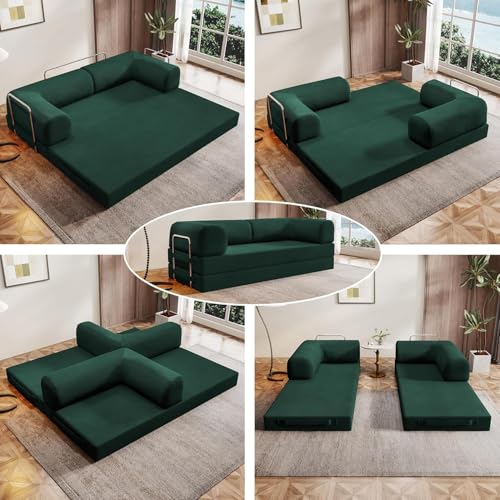 Image of Modular Sectional Sofa Couches L-Shape Couch 3 Seat Modular Sofa Memory Foam Sectional Couches for Living Room (Matte Black, 79 inch+SofaBed)