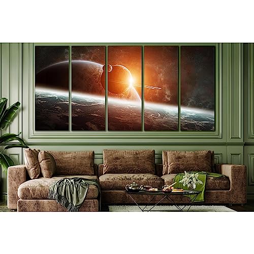 Tableau sur toile ZELLART pour agrandir visuellement un salon moderne