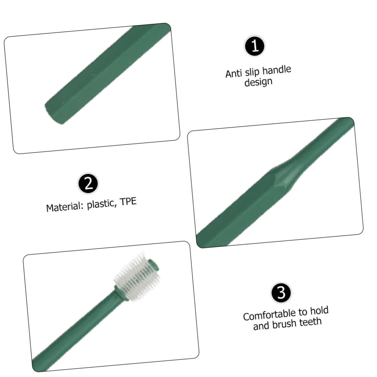 SUPVOX Lot De 3 Brosses À Dents Pour Chien Poils Souples Brosses À Dents Portables Pour Animaux De Compagnie Nettoyage Buccal À 360 Degrés En Plastique Pour Chats Et Chiens 4 Pièces X 3