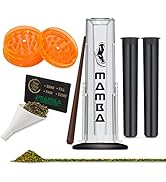 Mamba 7pc Hand Herb Grinder Set. Manual 4-in-1 System for Pre-Rolled Paper Cones to Grind, Fill, ...