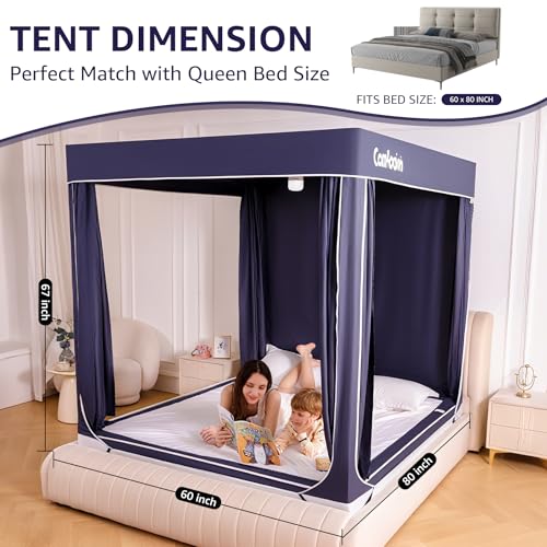 Toldo para cama Queen mosquitera grande red de techo para matrimonio 4