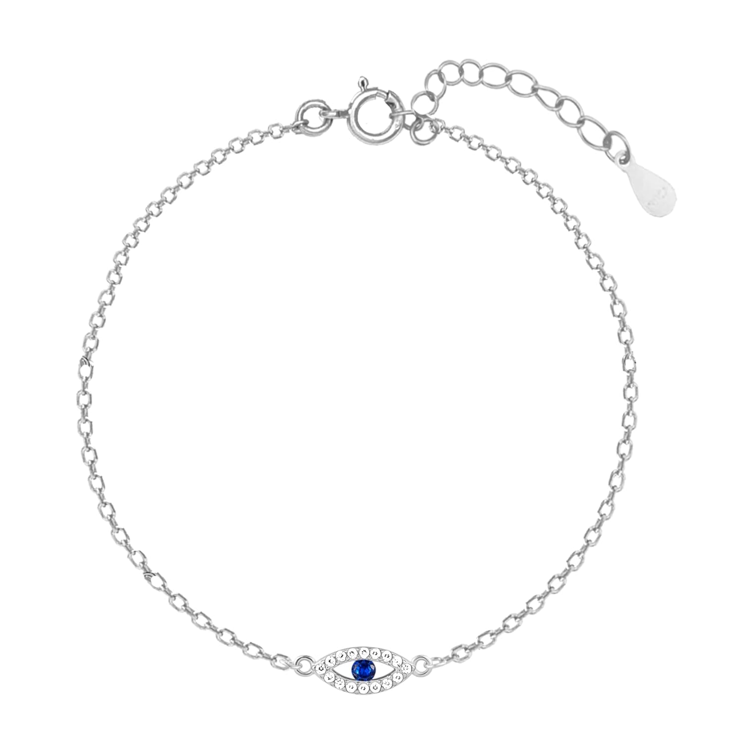 Buy GIVA 925 Sterling Silver Evil Eye Blue Bracelet, Adjustable Gifts