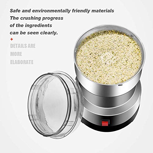 SXLCKJ Elektrische Getreidemühle Heimgebrauch Elektrische Kaffeemühle Kleine Kaffeemühle Klein für Büros (Zerkleinerer… – Bild 8